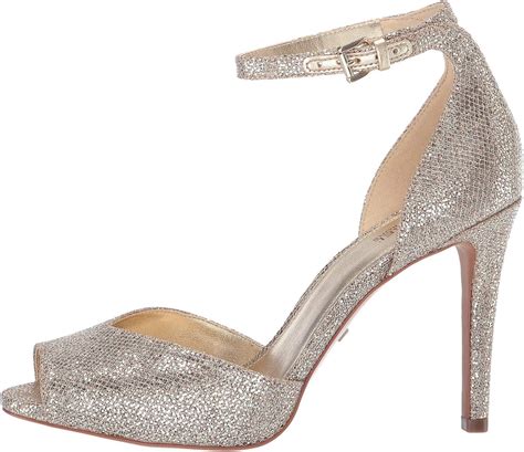 Michael Michael Kors Cambria Sandal Silver/Sand Glitter Mesh 